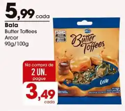 Zaffari Bala butter toffees oferta