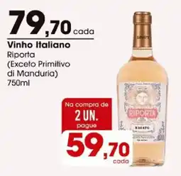 Zaffari Vinho Italiano Riporta oferta