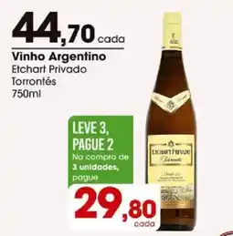 Zaffari Vinho Argentino Etchart Privado Torrontés oferta