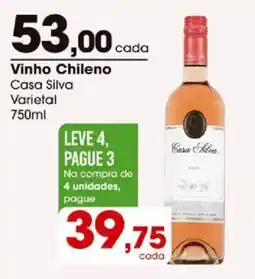 Zaffari Vinho Chileno Casa Silva Varietal oferta