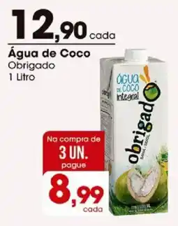 Zaffari Água de Coco Obrigado oferta