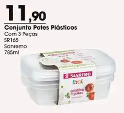 Zaffari Conjunto Potes Plásticos oferta
