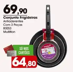 Zaffari Conjunto frigideiras antiaderentes com 3 peças oferta