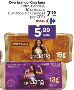 Carrefour Ovo branco King lana oferta