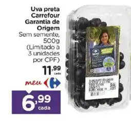 Carrefour Uva preta Carrefour Garantia de Origem oferta