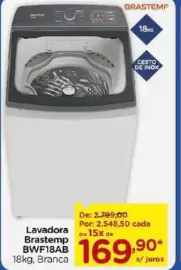 Carrefour Lavadora Brastemp BWF18AB oferta