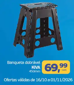 Cometa Supermercados Banqueta dobrável kiva oferta