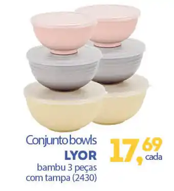 Conjunto bowls lyor