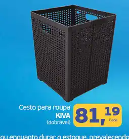 Cometa Supermercados Cesto para roupa kiva (dobrável) oferta