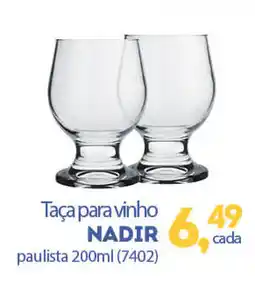 Cometa Supermercados Taça para vinho nadir paulista oferta