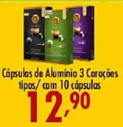 Confiança Supermercados Cápsulas de Alumínio 3 Corações oferta