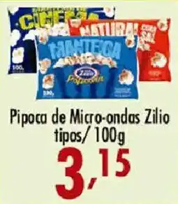 Confiança Supermercados Pipoca de Micro-ondas Zilio oferta