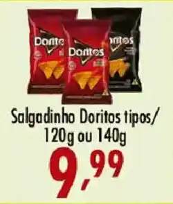 Confiança Supermercados Salgadinho Doritos tipos oferta