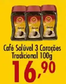 Confiança Supermercados Café Solúvel 3 Corações Tradicional oferta