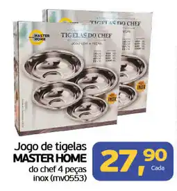 Cometa Supermercados Jogo de tigelas master home do chef 4 peças inox oferta