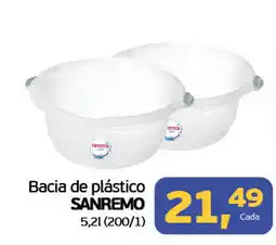 Cometa Supermercados Bacia de plástico sanremo oferta