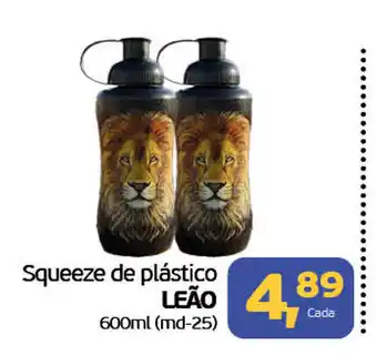Squeeze de plástico leão