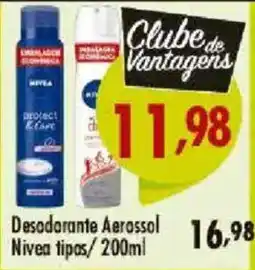 Confiança Supermercados Desodorante Aerossol Nivea tipos oferta