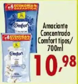 Confiança Supermercados Amaciante Concentrado Comfort tipos oferta