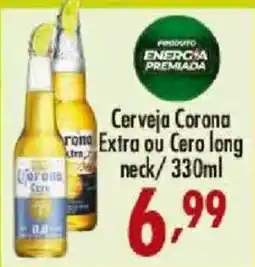 Confiança Supermercados Cerveja Corona Extra ou Cero long neck oferta