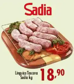 Confiança Supermercados Linguiça Toscana Sadia oferta