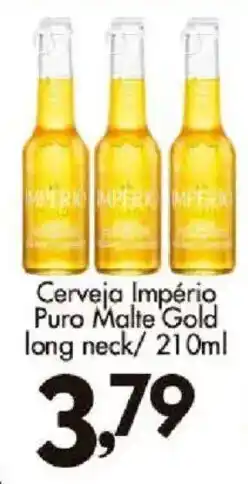 Confiança Supermercados Cerveja Império Puro Malte Gold long neck oferta