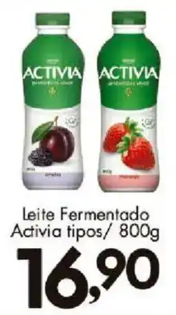 Confiança Supermercados Leite fermentado activia tipos oferta