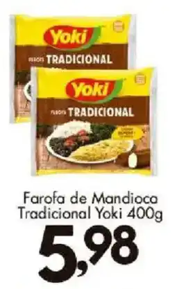 Confiança Supermercados Farofa de Mandioca Tradicional Yoki oferta