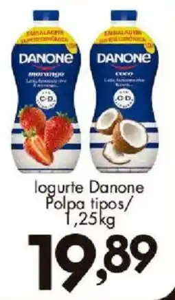 Confiança Supermercados logurte Danone Polpa tipos oferta