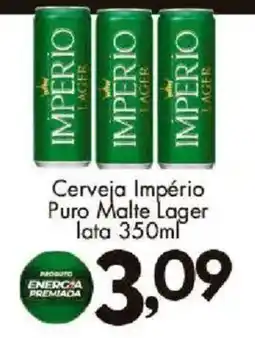 Confiança Supermercados Cerveja Império Puro Malte Lager oferta