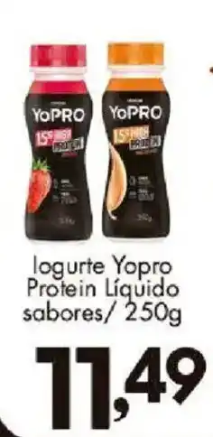 Confiança Supermercados logurte yopro protein líquido sabores oferta