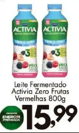 Confiança Supermercados Leite fermentado activia zero frutas vermelhas oferta