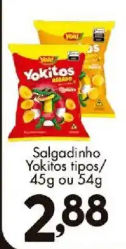 Confiança Supermercados Salgadinho yokitos tipos oferta