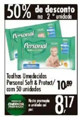 Confiança Supermercados Toalhas Umedecidas Personal Soft & Protect oferta