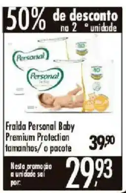 Confiança Supermercados Fralda personal baby premium protection oferta