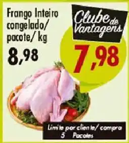 Confiança Supermercados Frango inteiro congelado/pacote/kg oferta