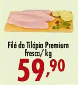 Confiança Supermercados Filé de Tilápia Premium fresca oferta