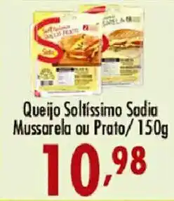 Confiança Supermercados Queijo Soltíssimo Sadia Mussarela ou Prato oferta