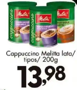 Confiança Supermercados Cappuccino melitta lata/ tipos oferta