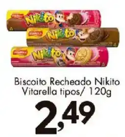 Confiança Supermercados Biscoito recheado nikito vitarella tipos oferta
