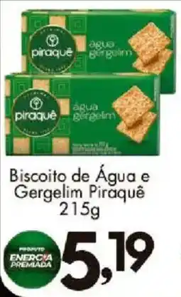 Confiança Supermercados Biscoito de Água e Gergelim Piraqué oferta