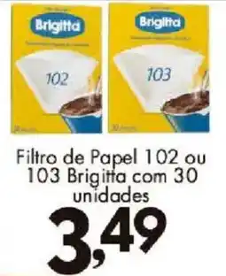 Confiança Supermercados Filtro de Papel 102 ou 103 Brigitta oferta