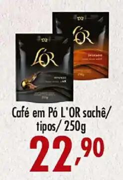 Confiança Supermercados Café em Pó L'OR sachê/ tipos oferta