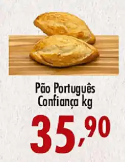 Confiança Supermercados Pão Português Confiança kg oferta