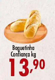 Confiança Supermercados Baguetinha Confiança kg oferta
