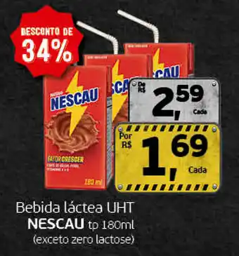 Bebida láctea UHT Nescau tp 180ml