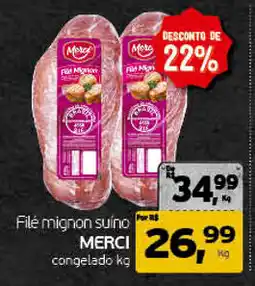 Cometa Supermercados Filé mignon suíno oferta