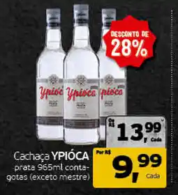 Cometa Supermercados Cachaça ypióca prata oferta