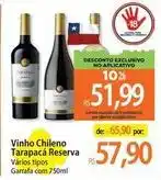 Atacadão Tarapacá cosecha - vinho chileno reserva oferta