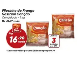 Canção - filezinho de frango sassami